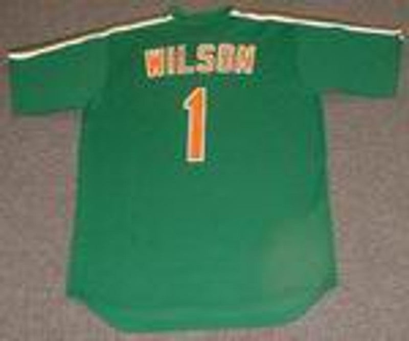 New York Mets Mookie Wilson Cooperstown St Pattys MLB jersey front view
