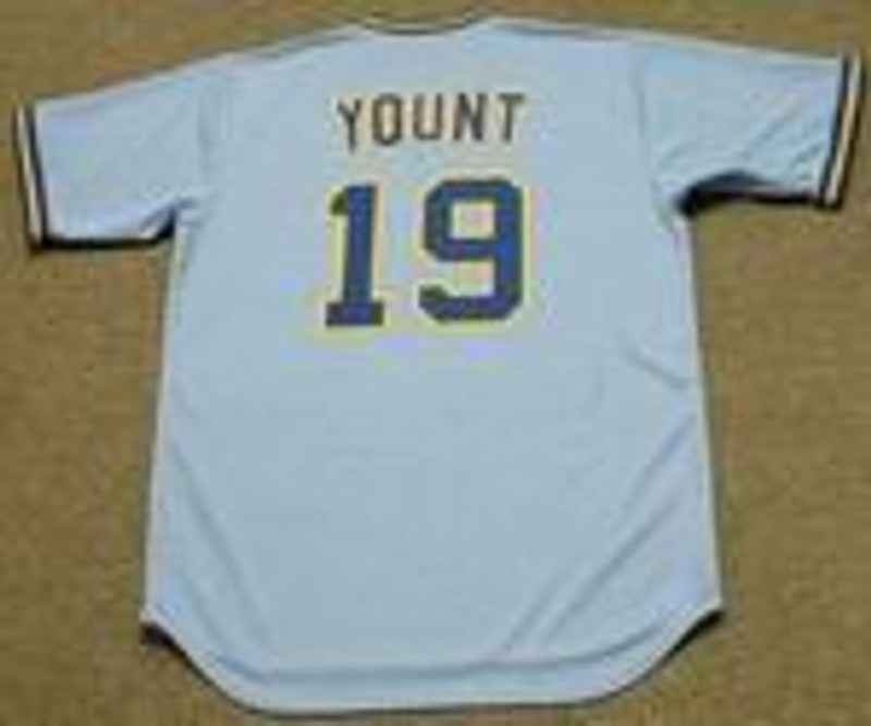 RY MB Milwaukee 1974 Cooperstown Throwback Away Stitched Jersey, Vintage Baseball Jersey, Retro Sewn Jersey