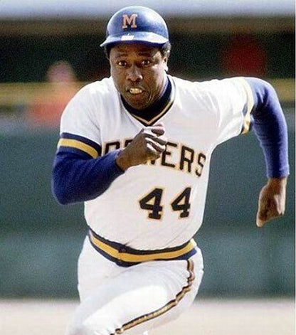 Milwaukee Brewers Hank Aaron Cooperstown MLB jersey front view