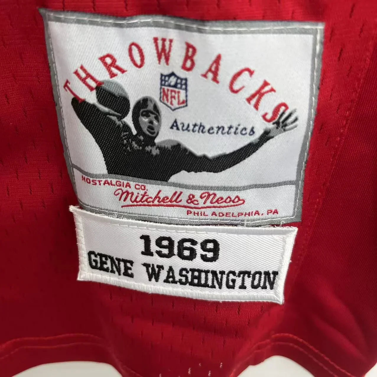 San Francisco 49ers Gene Washington NFL jersey front view