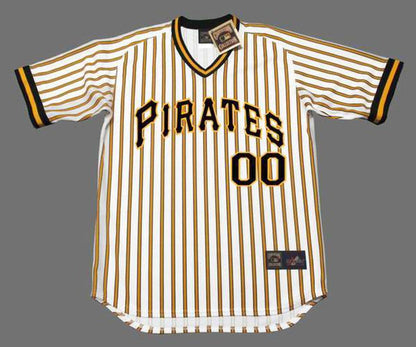 Pittsburgh Pirates Cooperstown Name Number MLB jersey front view