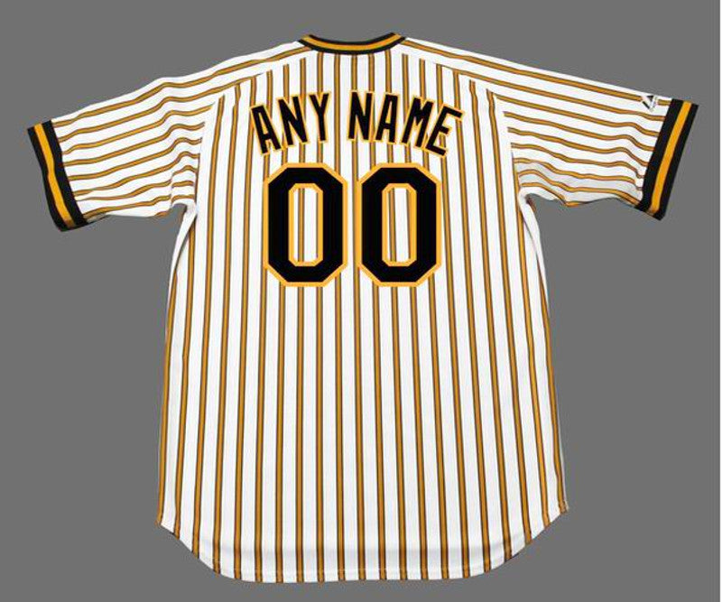 Pittsburgh Pirates Cooperstown Name Number MLB jersey front view