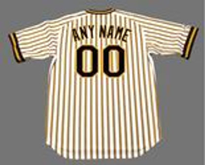 Pittsburgh Pirates Cooperstown Name Number MLB jersey front view