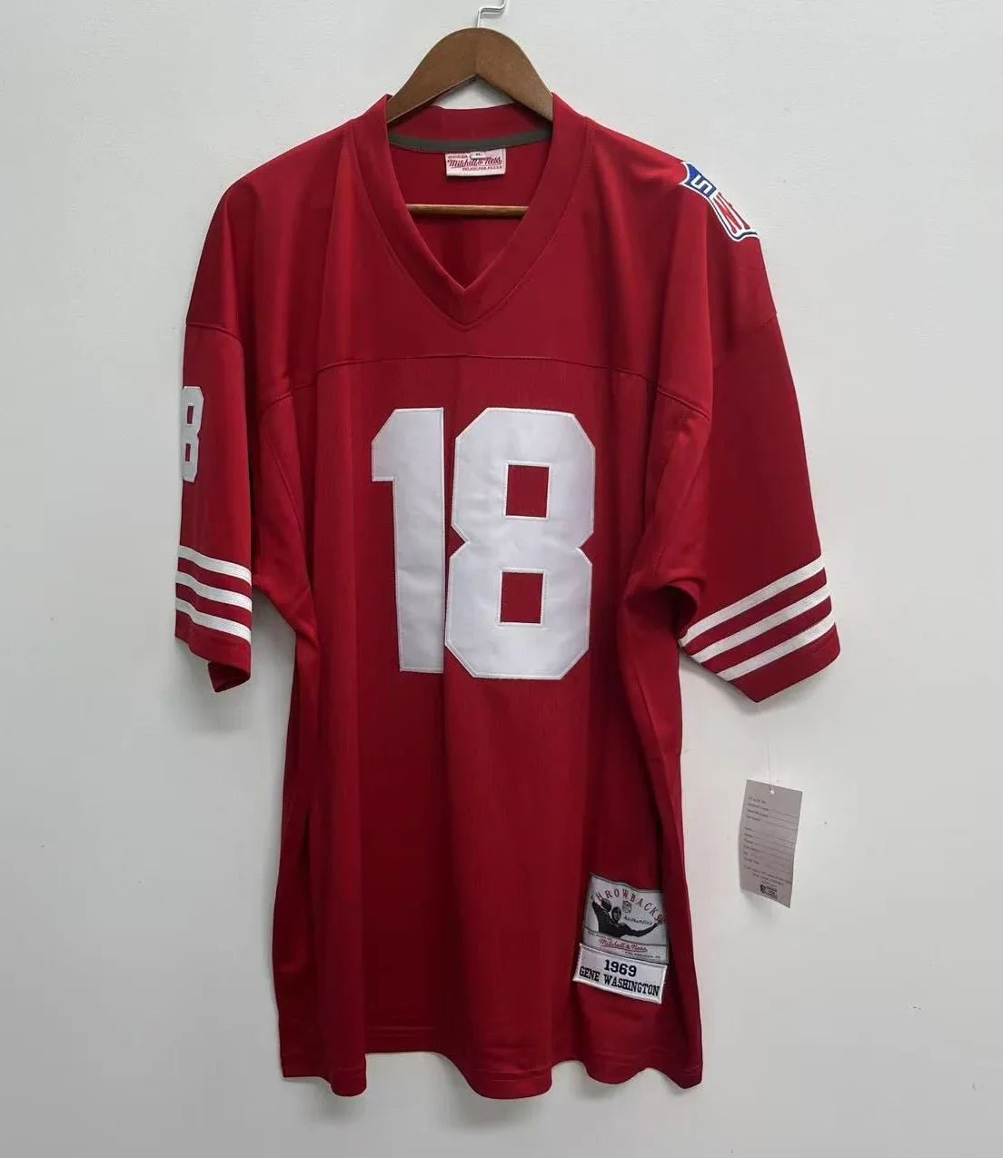 San Francisco 49ers Gene Washington NFL jersey front view