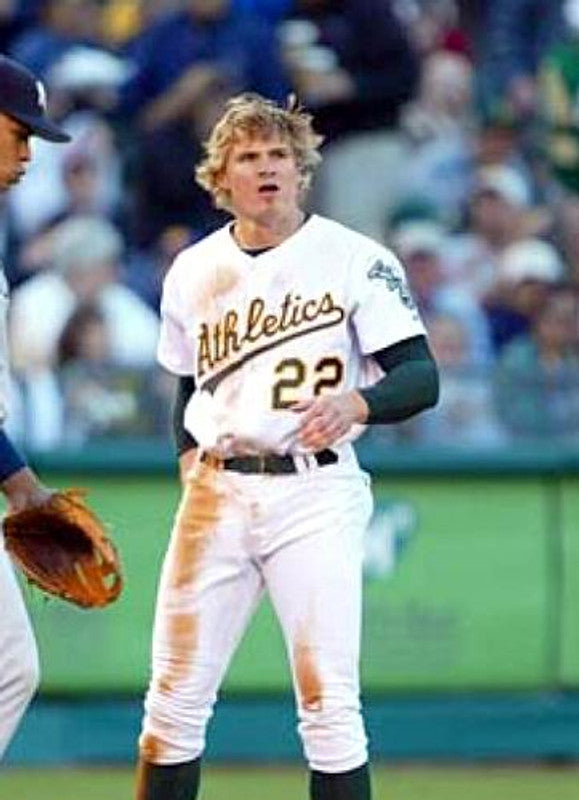 Oakland Athletics Eric Byrnes MLB jersey front view
