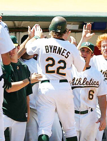 Oakland Athletics Eric Byrnes MLB jersey front view