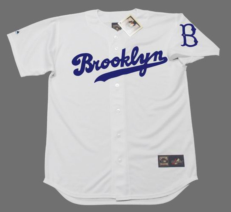 Brooklyn Dodgers 1950S Cooperstown Throwback Home Baseball Stitched Jersey jersey front view