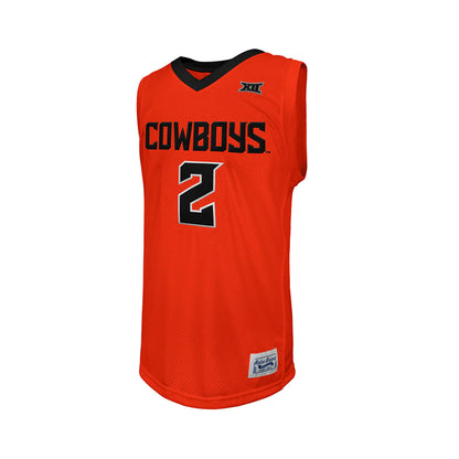 Oklahoma State Cowboys Cunningham #2 Orange Basketball Jersey - Stitched Throwback - Oklahoma State Cowboys fan jersey