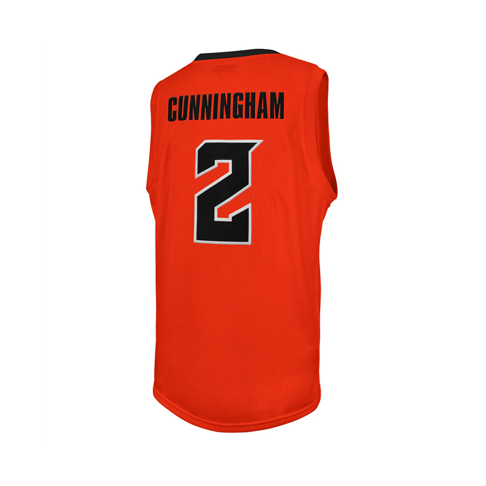 Oklahoma State Cowboys Cunningham #2 Orange Basketball Jersey - Stitched Throwback - Oklahoma State Cowboys fan jersey