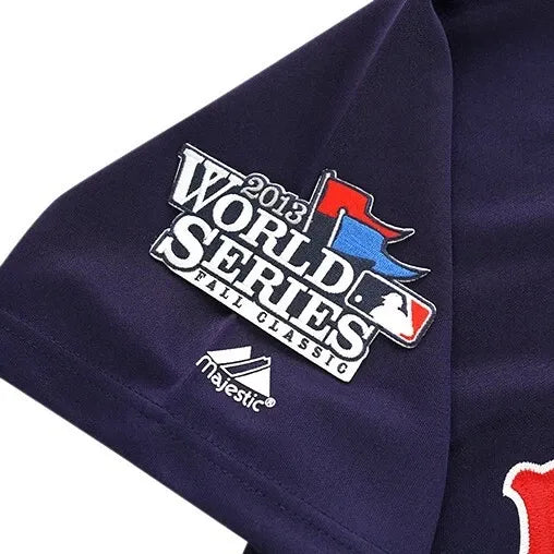 Dustin Pedroia 2013 Boston Red Sox World Series Homeroadalt Navy Jersey | RTJ13463