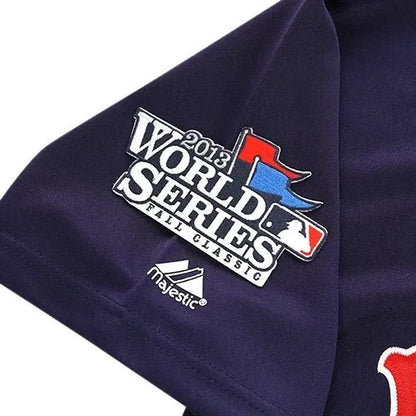 Dustin Pedroia 2013 Boston Red Sox World Series Homeroadalt Navy Jersey | RTJ13463