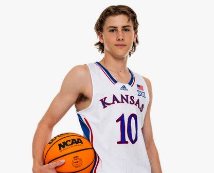 Freshman Jf 10 Kj White College Jersey jersey front view