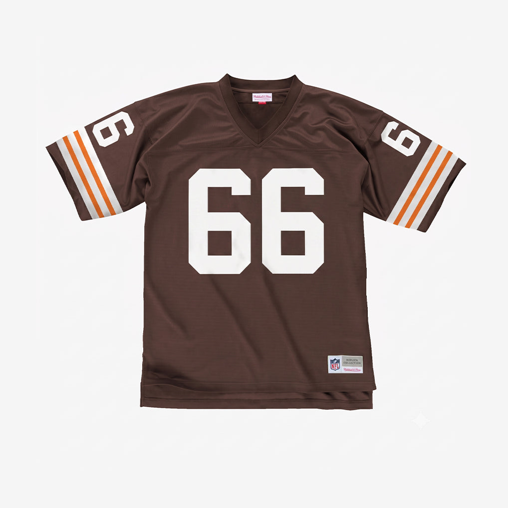1960s 1970s Clveland Browns Home Custom Brown Jersey | RTJ13475