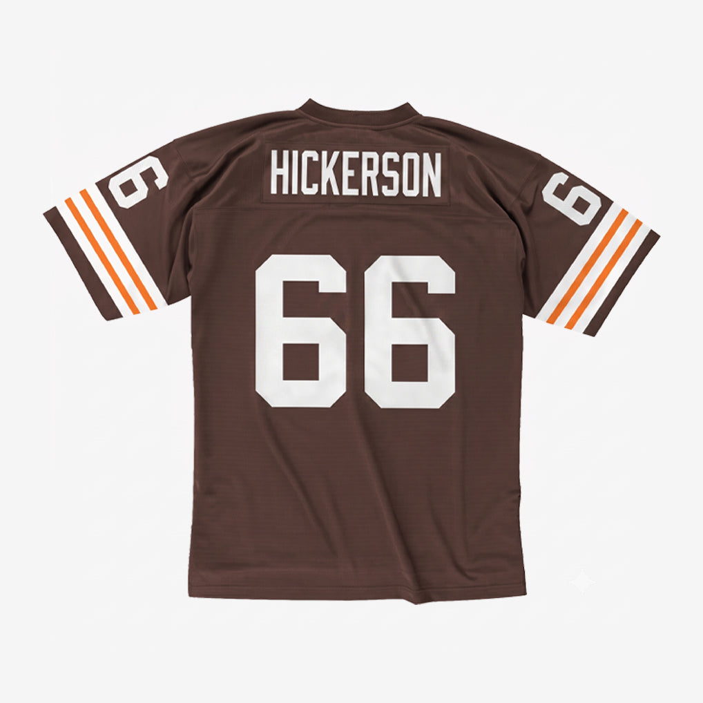 1960s 1970s Clveland Browns Home Custom Brown Jersey | RTJ13475