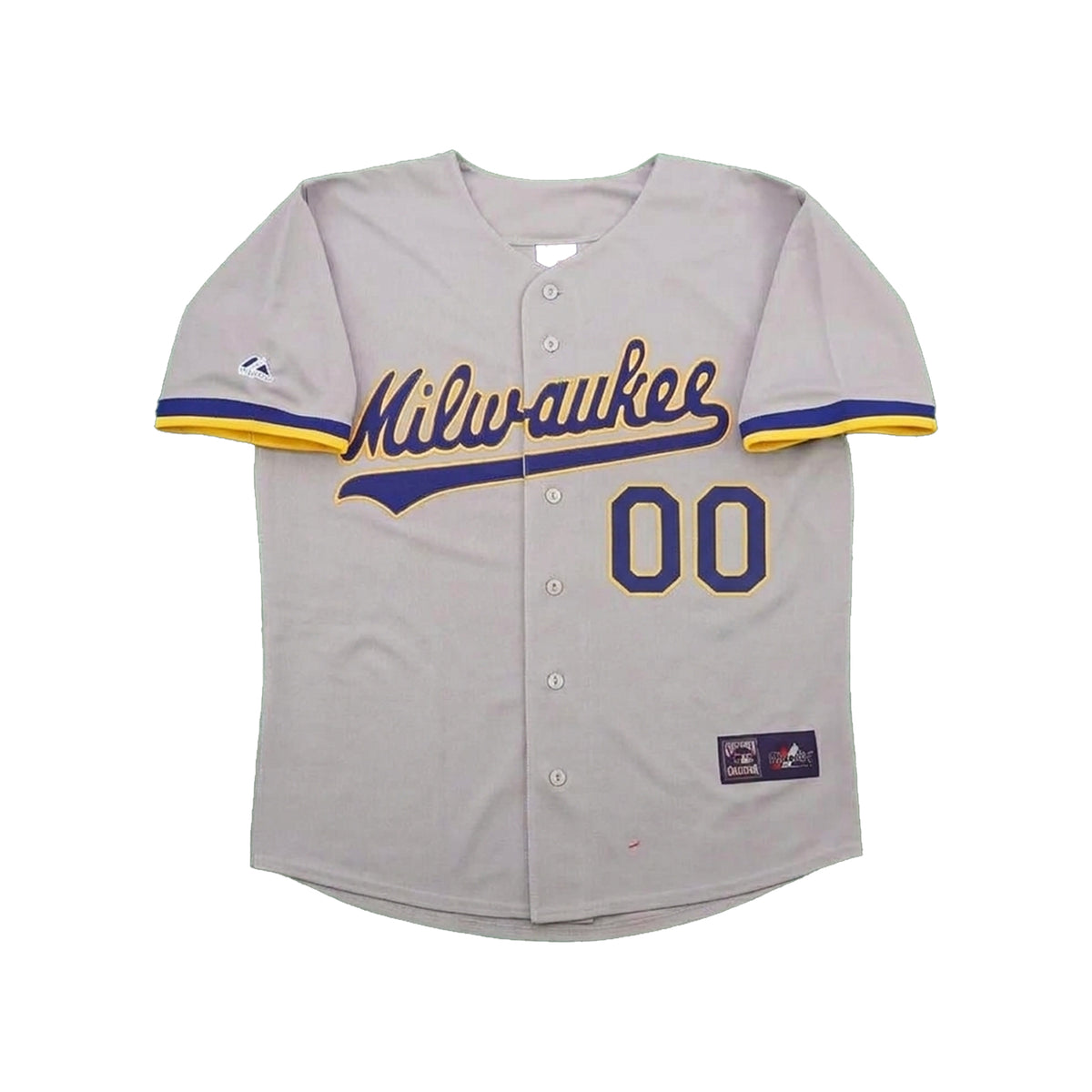 Milwaukee Brewers Grey Road Cooperstown Custom Name Number Stitched Jersey | RTJ15790
