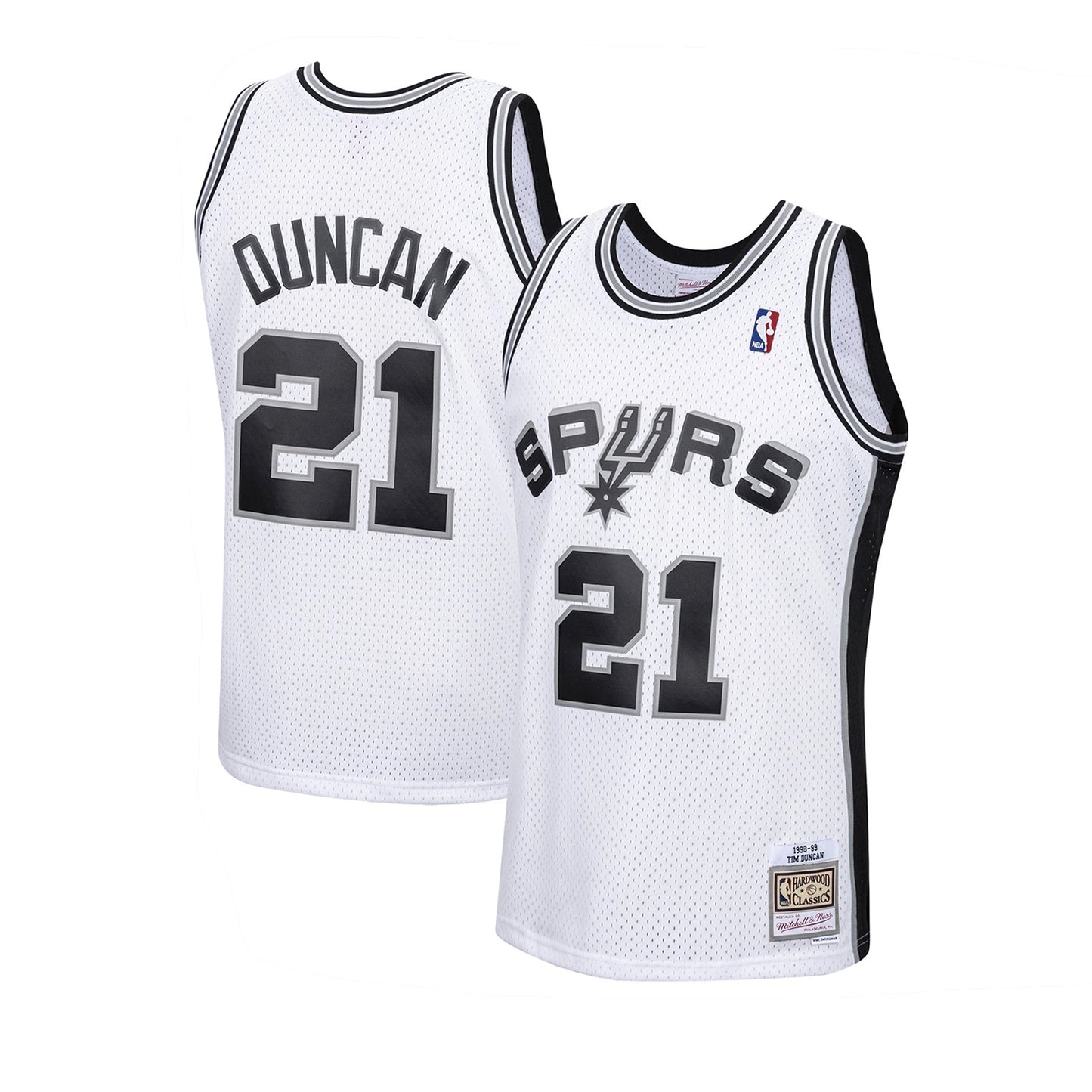 San Antonio Spurs Swingman Jersey Tim Duncan 1998 99 | Stitched Jersey RTJS 11876