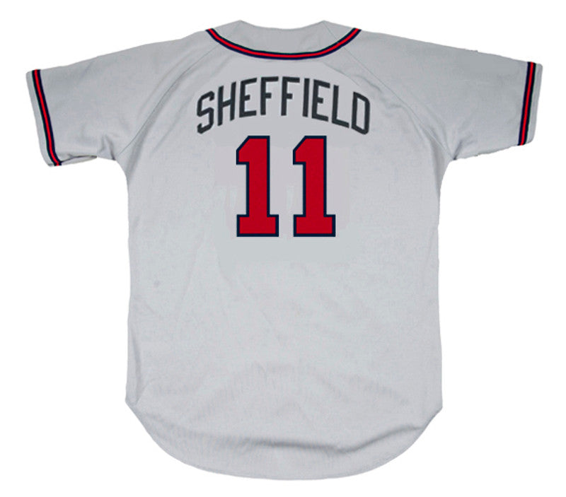 Atlanta Braves Gary Sheffield MLB jersey front view