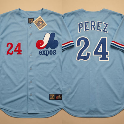 Tony Perez Montreal Expos 1978 Cooperstown Away Baseball Stitched Jersey | RTJ16646