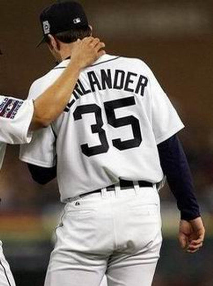 Detroit Tigers Justin Verlander Athletic MLB jersey front view