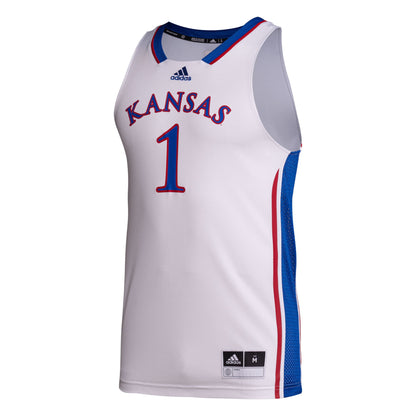 White 1 Kansas Jayhawks Swingman Jersey - retro stitched jersey jersey for White 1 fans
