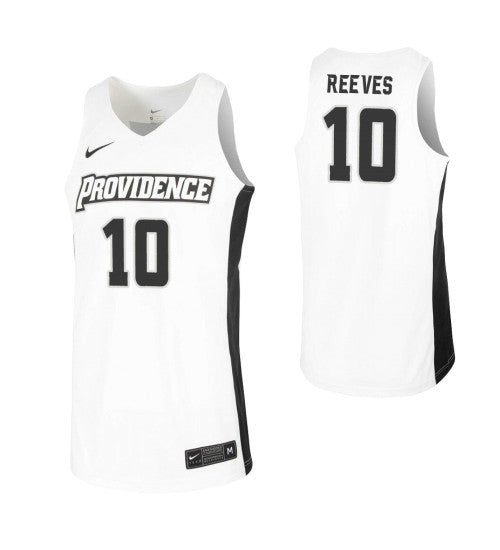 Aj Reeves College Basketball Jersey White Providence Friars stitched basketball jersey for game day fanwear