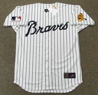 Atlanta Braves Satchel Paige Cooperstown MLB jersey front view