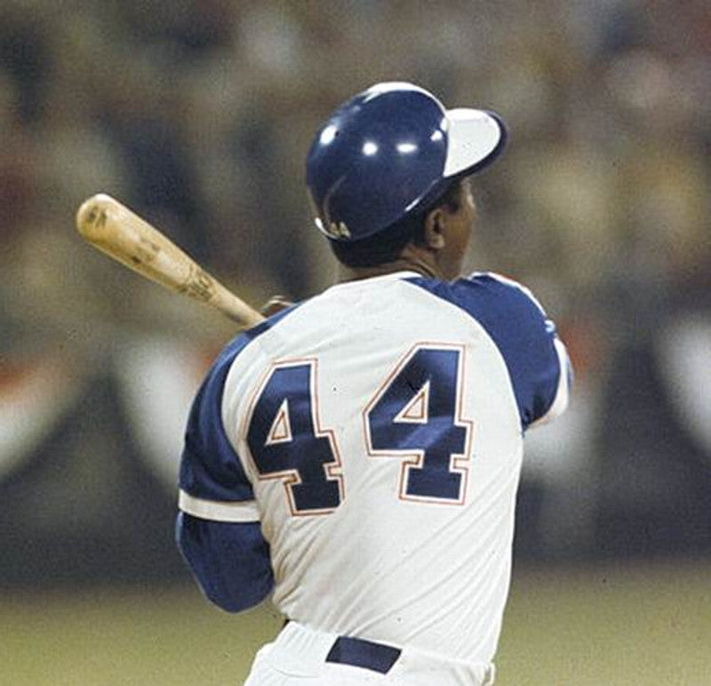 Atlanta Braves Hank Aaron Cooperstown MLB jersey front view