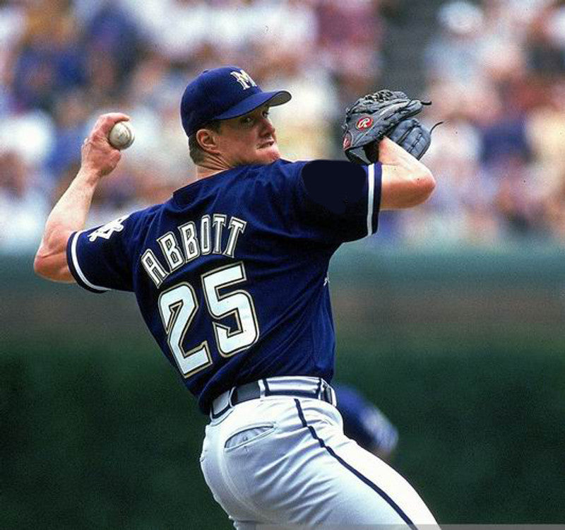 Milwaukee Brewers Jim Abbott MLB jersey front view