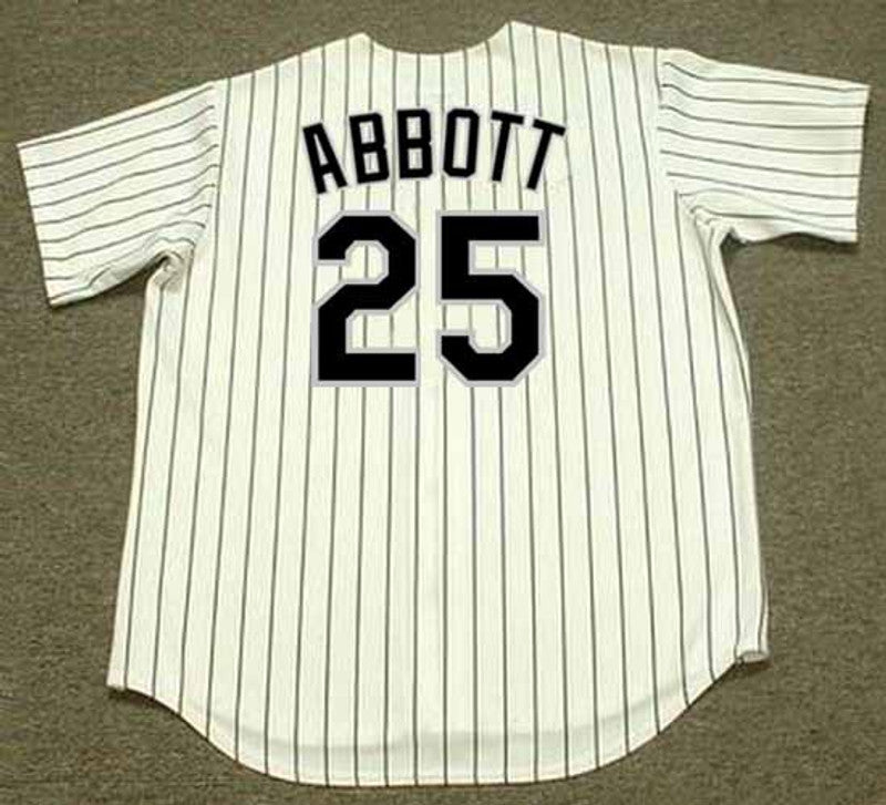 Chicago White Sox Jim Abbott MLB jersey front view
