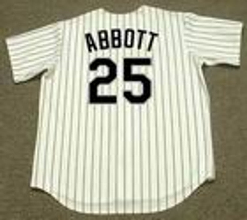 Chicago White Sox Jim Abbott MLB jersey front view