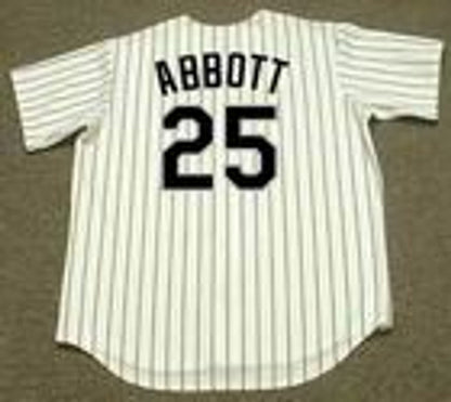 Chicago White Sox Jim Abbott MLB jersey front view