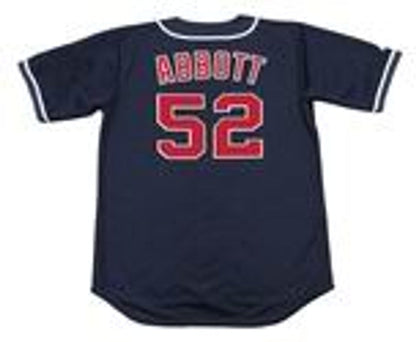 Jim Abbott California Angels 1995 Throwback Alternate Baseball Stitched Jersey jersey front view