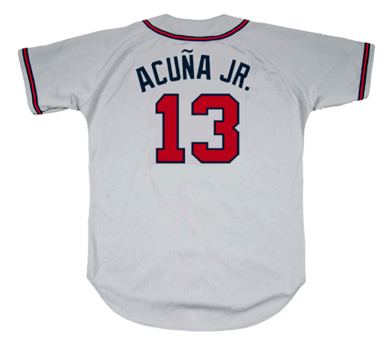Atlanta Braves Ronald Acuna Jr MLB jersey front view