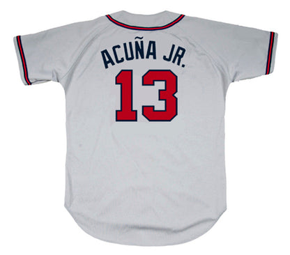 Atlanta Braves Ronald Acuna Jr MLB jersey front view