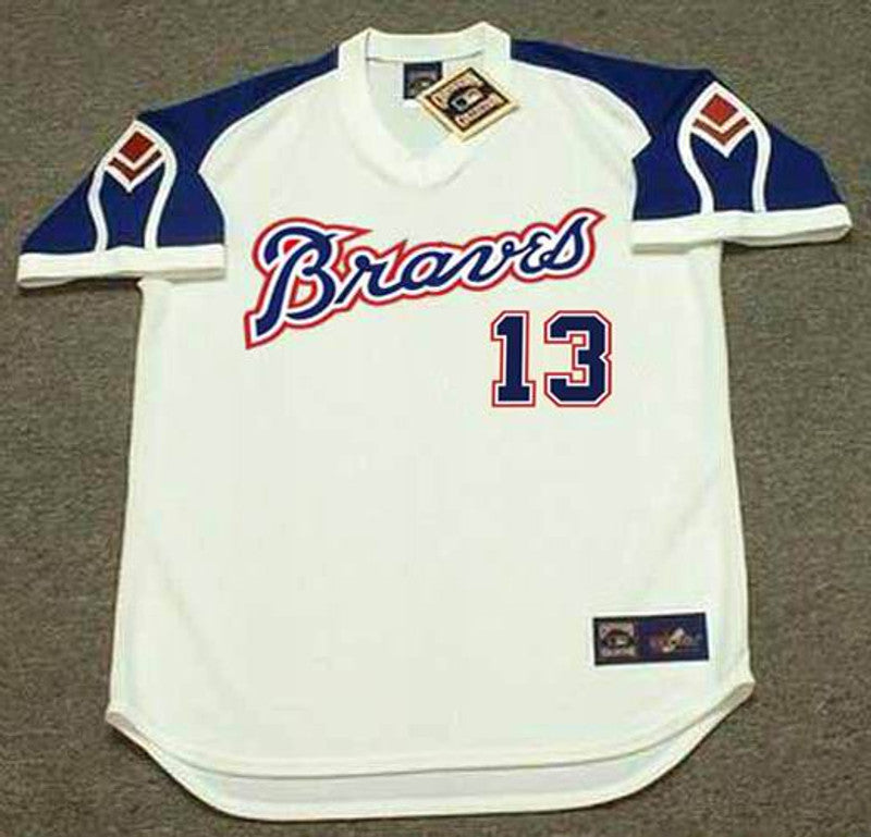 Atlanta Braves Ronald Acuna Jr 1970s MLB jersey front view