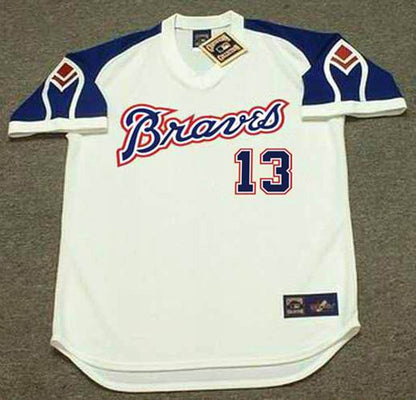 Atlanta Braves Ronald Acuna Jr 1970s MLB jersey front view