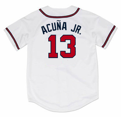 Atlanta Braves Ronald Acuna Jr MLB jersey front view