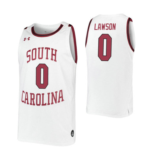 Aj Lawson College Basketball Jersey White South Carolina Gamecocks | Stitched Jersey RTJS 5849