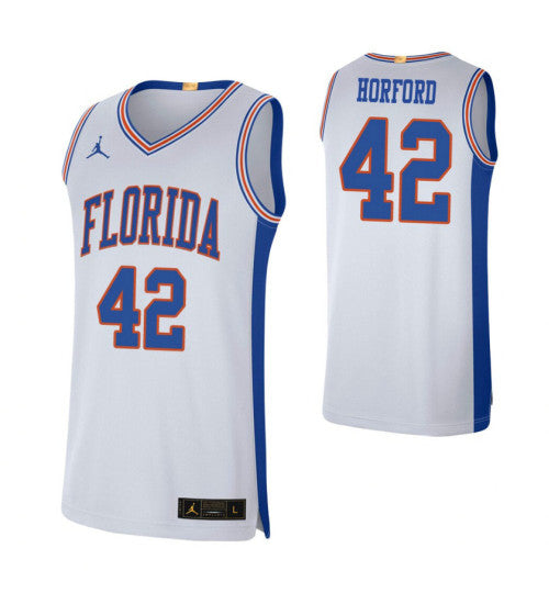 Florida Gators 42 Al Horford White College Basketball Jersey | Stitched Jersey RTJS 4560