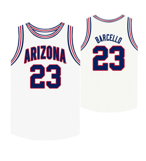 Arizona Wildcats Alex Barcello College Basketball Jersey White | Stitched Jersey RTJS 5490