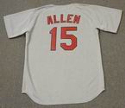 Richie Allen St Louis Cardinals 1970 Cooperstown Throwback Away Baseball Stitched Jersey jersey front view