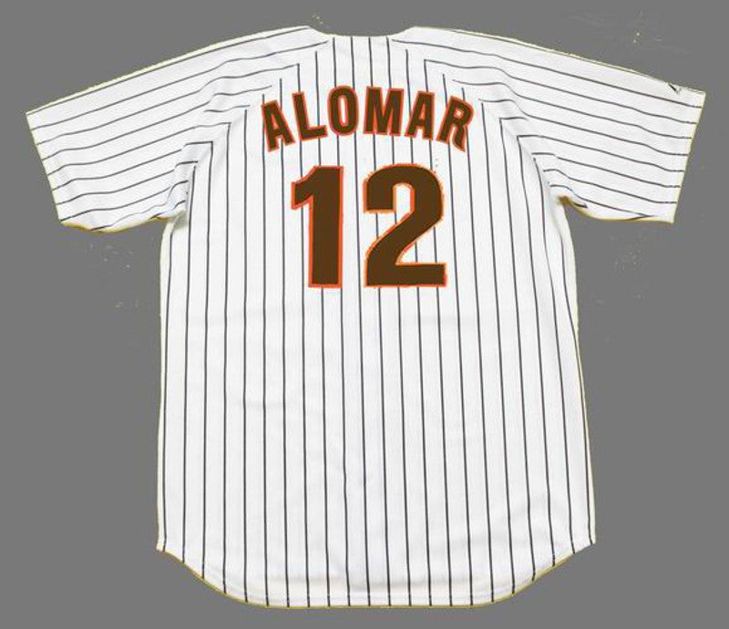 San Diego Padres Roberto Alomar Cooperstown MLB jersey front view