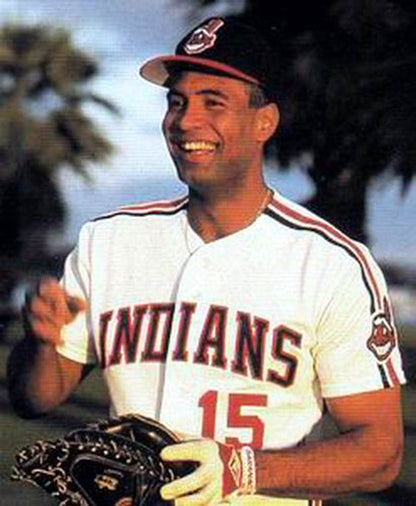 Cleveland Indians Sandy Alomar MLB jersey front view