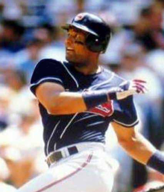Cleveland Indians Sandy Alomar MLB jersey front view