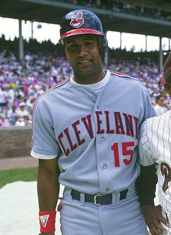 Cleveland Indians Sandy Alomar MLB jersey front view