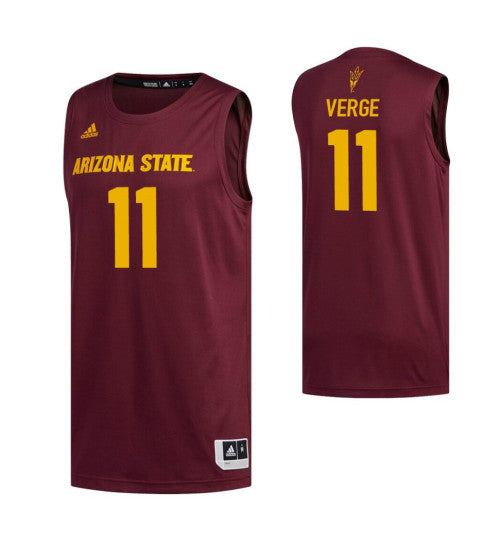 Arizona State Sun Devils 11 Alonzo Verge Maroon College Basketball Jersey | Stitched Jersey RTJS 5726