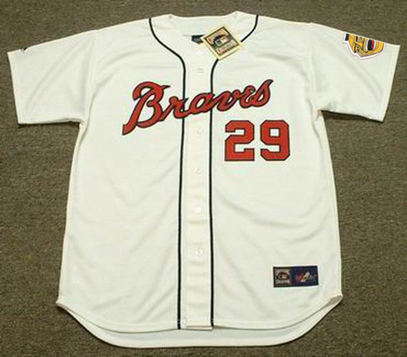 Atlanta Braves Felipe Alou Cooperstown MLB jersey front view