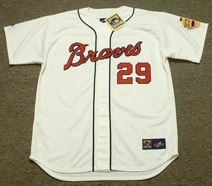 Atlanta Braves Felipe Alou Cooperstown MLB jersey front view