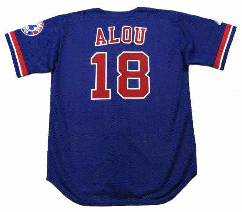 Montreal Expos Moises Alou MLB jersey front view