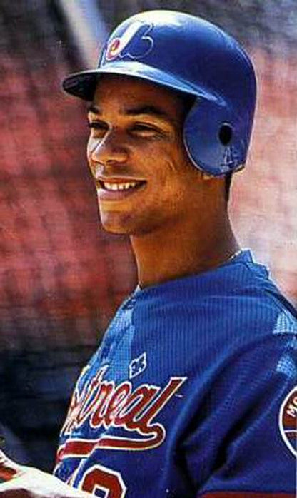 Montreal Expos Moises Alou MLB jersey front view